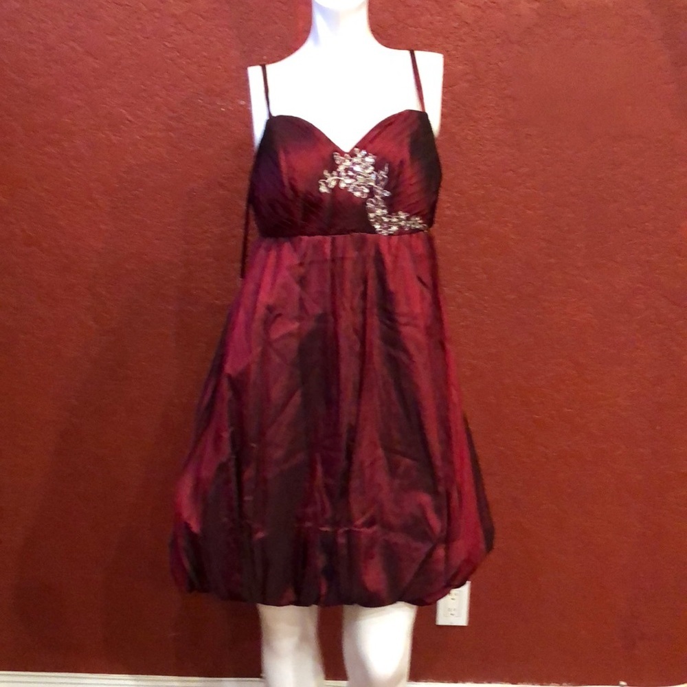 Amelia Couture # 310 Empire Waist Dress Red